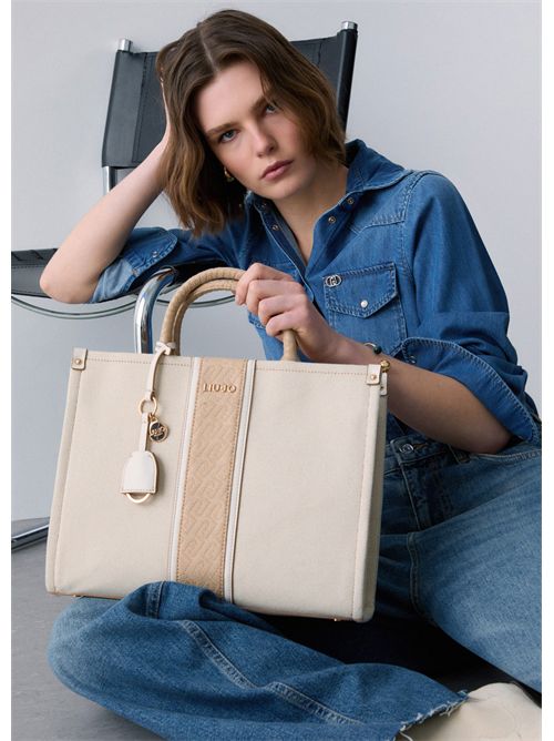 Borsa jacquard media LIU JO | AA6206T388A/C3905
